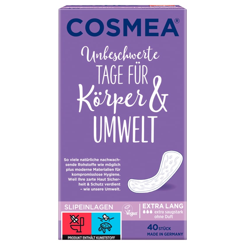 Cosmea Slipeinlagen extra lang 40 Stück